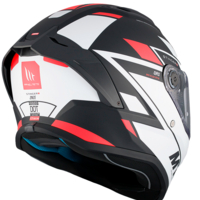 Каска MT STINGER 2 ZIVZE B5 MATT BLACK/WHITE/RED