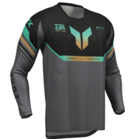 Мотокрос джърси THOR LAUNCHMODE VENTED RAPTOR BLACK/CHAR