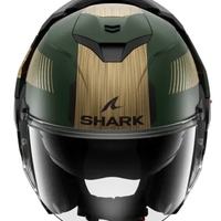 Модуларна каска SHARK OXO SIKTER Mat Green Chrome Gold