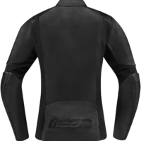 Дамско кожено мото яке ICON OVERLORD LEATHER - BLACK