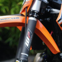 Калъфи за колове RFX Race Series Forkshrink Upper Fork Guard w/ Showa Logo - White