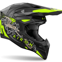 Мотокрос каска AIROH WRAAAP DARKNESS MATT