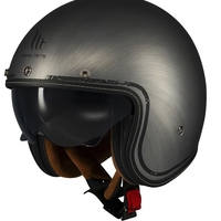 Каска за скутер MT LE MANS 2 S SV SCRATCHED CHROME