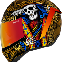 Каска ICON  AIRFORM SUICIDE KING GOLD