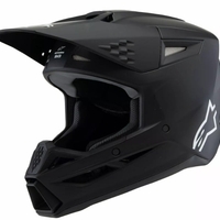 Детска мотокрос каска ALPINESTARS SM3 SOLID BLACK