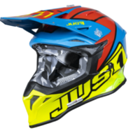 Mотокрос каска Just1 J-39 Thruster Fluo Yellow/Red/Blue