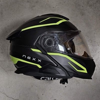 Каска NEXX X.LIFETOUR FLIP UP PRO MILE NEON GRAY L - ВЪРНАТА БРОЙКА