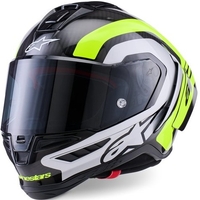 Каска ALPINESTARS Supertech R10 Arius Black/Silver/ Fluo Yellow