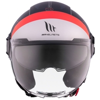 КАСКА ЗА СКУТЕР MT VIALE S SV 68 UNIT D7 MATT BLUE/WHITE/RED