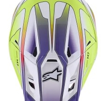 Мотокрос каска ALPINESTARS SM7 FUSE WHT/YL/PU