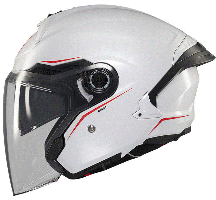 Скутер каска MT COSMO SV SOLID A0 GLOSS WHITE