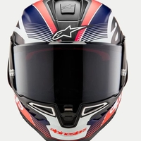 Каска ALPINESTARS Supertech R10 Team Black/Carb/Blå/White