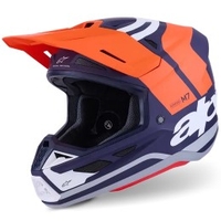 Мотокрос каска ALPINESTARS SM7 CORE ORAN/BLUE