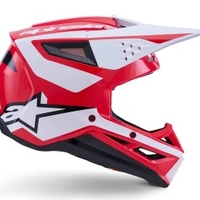 Мотокрос каска ALPINESTARS SM3 HEAT RED/WH/BLK