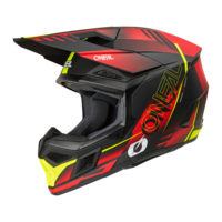 Мотокрос каска O'NEAL 3SERIES HAZE BLACK/RED/NEON YELLOW V.26