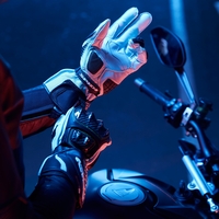 Мото ръкавици SPIDI Carbo Kangaroo BLACK/WHITE