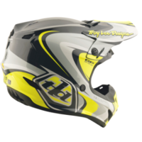 Mотокрос каска TROY LEE DESIGNS GP Pro Crossover - Grey/Yellow