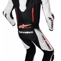 КОЖЕН ЕКИП ALPINESTARS GP-R7 1-PC WHT/BLK/RD