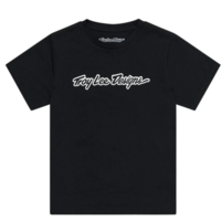 Детска тениска TROY LEE DESIGNS Signature - Black