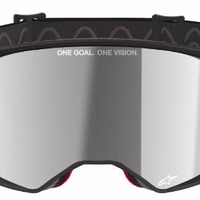 Мотокрос очила ALPINESTARS SUPERTECH CORP BLACK/RED MIRROR-SILVER