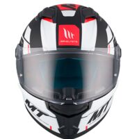 Каска MT STINGER 2 ZIVZE B5 MATT BLACK/WHITE/RED