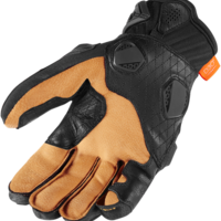 Кожени мото ръкавици ICON HYPERSPORT SHORT - BLACK