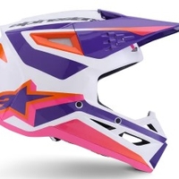 Мотокрос каска ALPINESTARS SM3 HEAT WHT/PU/PINK