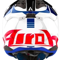 Мотокрос каска AIROH AVIATOR 3 Push Blue Red Gloss