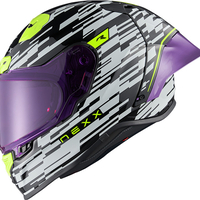 Каска NEXX X.R3R GLITCH RACER WHITE/NEON