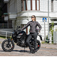 Дамкси мото дънки Lindstrands  Lejen Grey