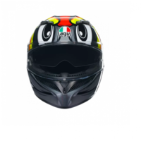 КАСКА  AGV K3 -BIRDY 2.0 GREY/YELLOW/RED