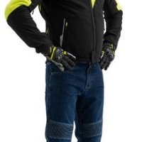 Текстилно мото яке ADRENALINE FREEDOM BLACK/YELLOW