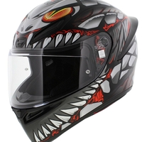 КАСКА K1 S E2206 - LYZARD MATT BLACK/GREY/RED