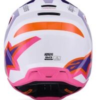 Мотокрос каска ALPINESTARS SM3 HEAT WHT/PU/PINK
