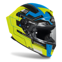 КАСКА AIROH GP550 S CHALLENGE BLUE/YELLOW MATT