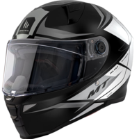 Каска MT REVENGE 2 S HATAX B2 BLACK/GREY/WHITE GLOSS