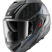 Модуларна каска SHARK OXO RYDGER Mat Anthracite Blue Black