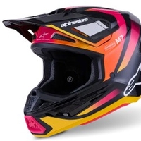 Мотокрос каска ALPINESTARS SM7 RISE BLK/YL/PINK