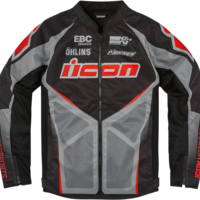 Текстилно мото яке ICON HOOLIGAN ULTRABOLT - BLACK