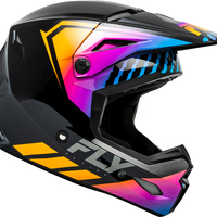 Мотокрос каска FLY RACING Formula Kinetic Menace - Black/Sunrise