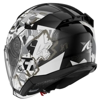 Каска за скутер SHARK SKWAL JET PRANZ Black/White/Gold