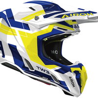 Мотокрос каска AIROH TWIST 3 DYNASTY BLUE/YELLOW GLOSS