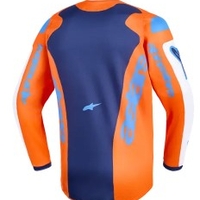 Детско мотокрос джърси Alpinestars FLUID GRID ORAN/BLUE