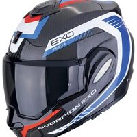 Модуларна каска SCORPION Exo-Tech Evo Carbon BLACK/BLUE/RED