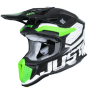 Mотокрос каска Just1 J-18 F Hexa Green Fluo/White/Titanium