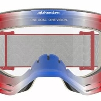 Мотокрос очила ALPINESTARS VISION 5 CORP RED/WT/BL CLEAR