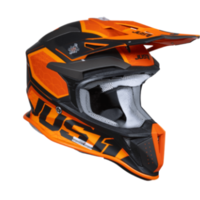 Mотокрос каска Just1 J-18 F Hexa Orange/Titanium/Black