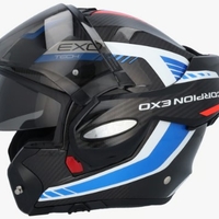 Модуларна каска SCORPION Exo-Tech Evo Carbon BLACK/BLUE/RED