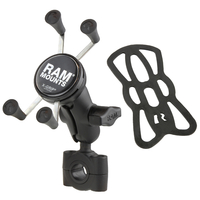 Мото стойка за телефон RAM-MOUNTS X-Grip RAM-B-408-75-1-A-UN7U с RAM Torque основа сраден размер за рейлинг, Размер B