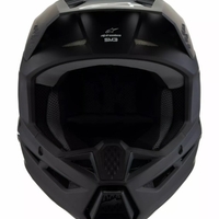 Детска мотокрос каска ALPINESTARS SM3 SOLID BLACK